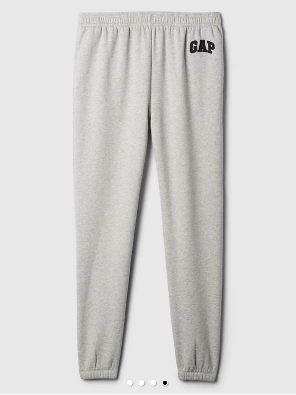 GAP Light Gray Men's Fleece Joggers with Logo